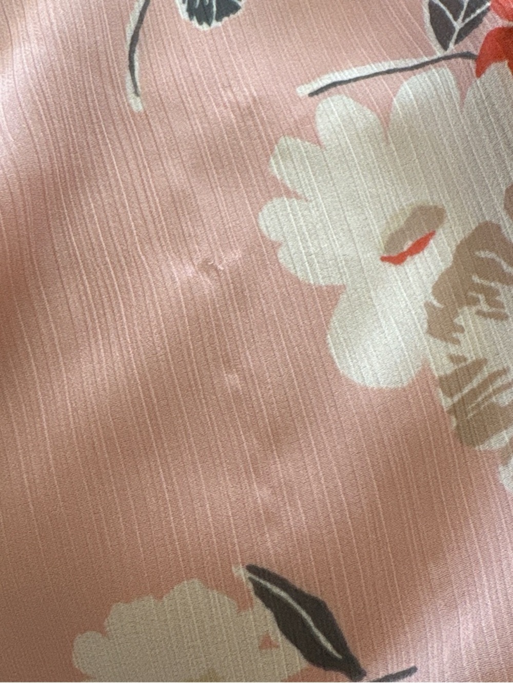 Ralph Lauren Pink Floral V-Neck Midi Dress. 16 - Picture 11 of 11